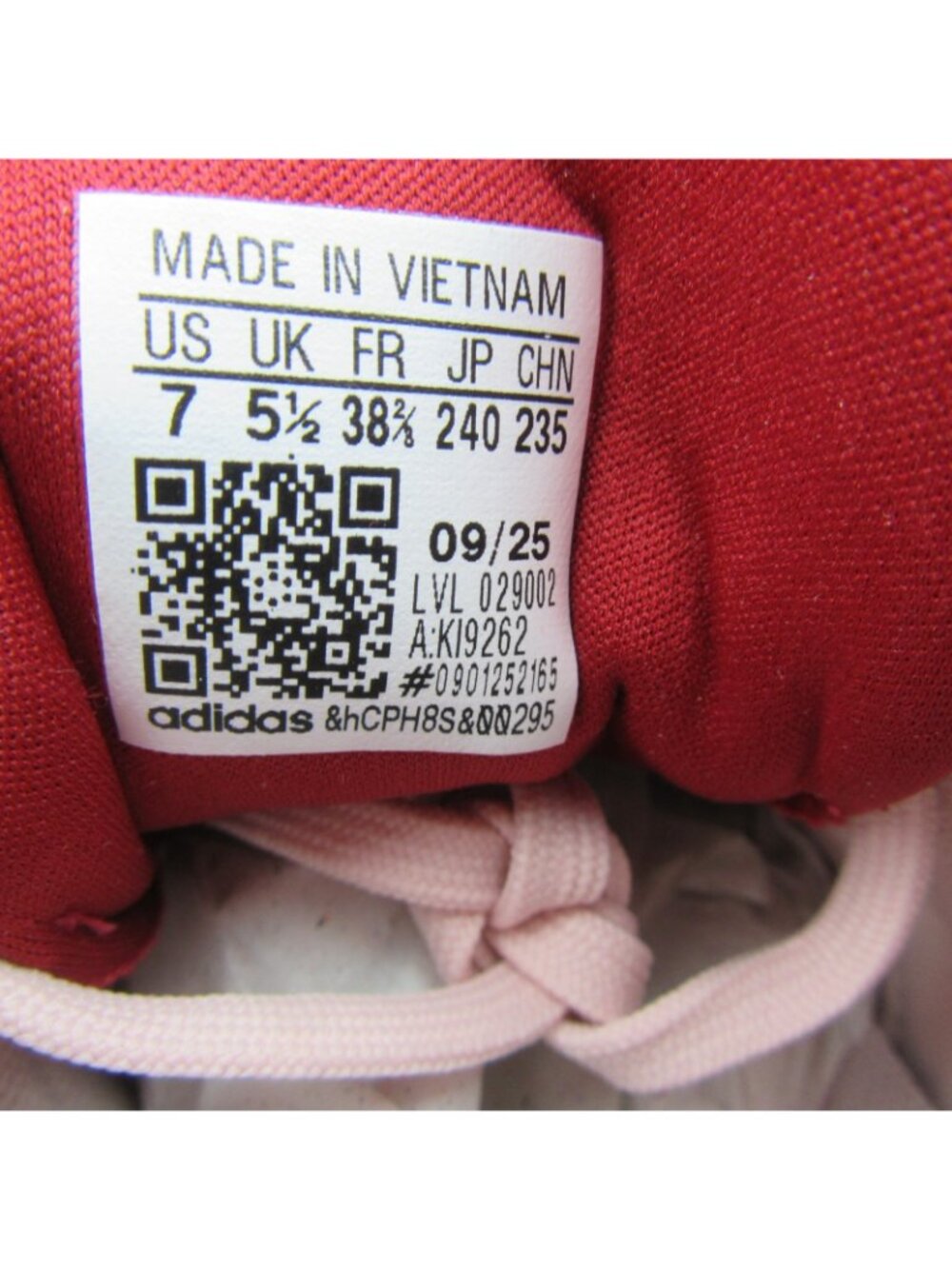 Adidas Barreda Lo Shoes Womens Size 7 Sandy Pink Team Victory Red NEW - Picture 13 of 16